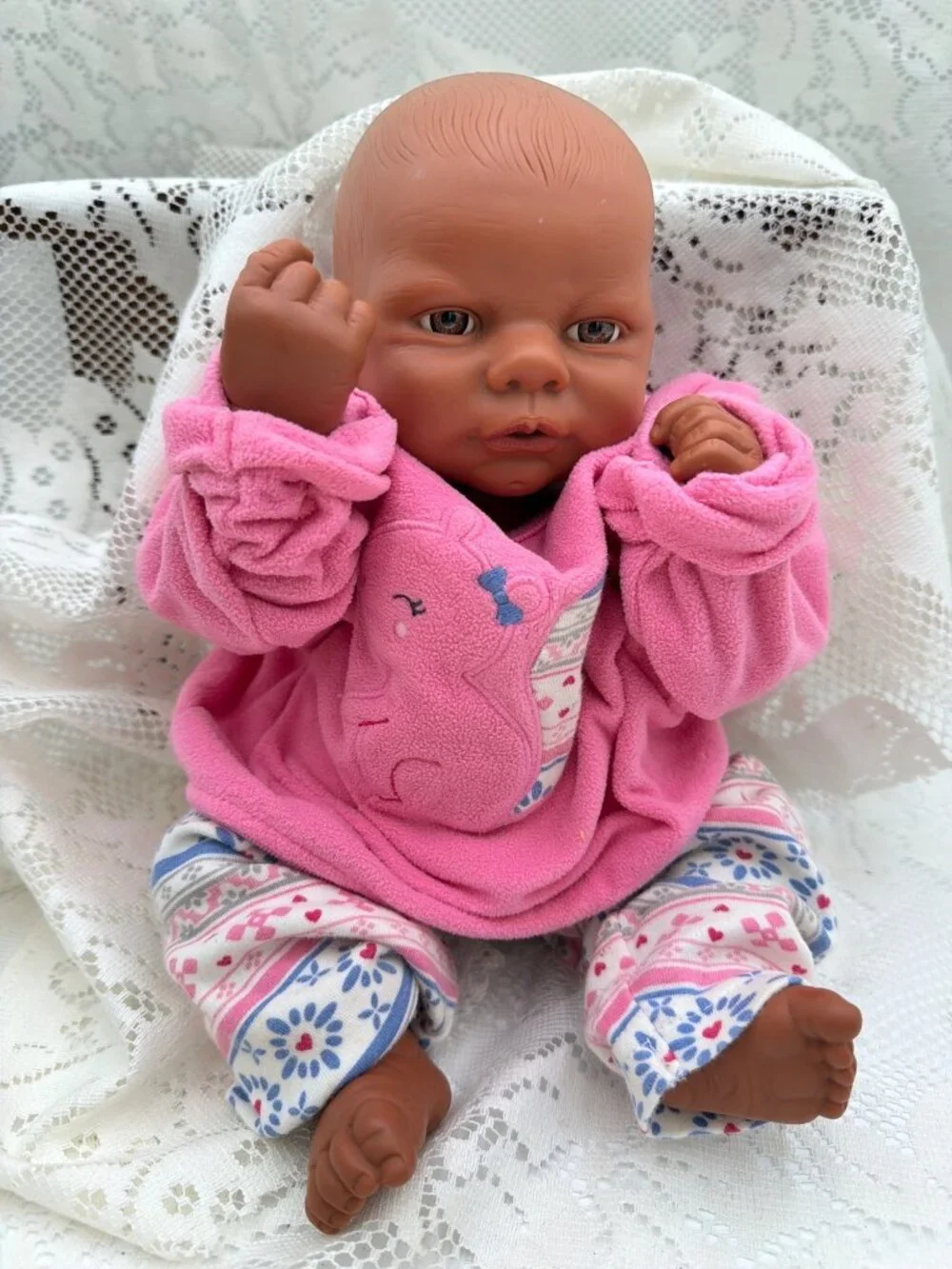 Cititoy 2004 Baby Doll Realistic Vinyl Body Pink Outfit Collectible Toy 18